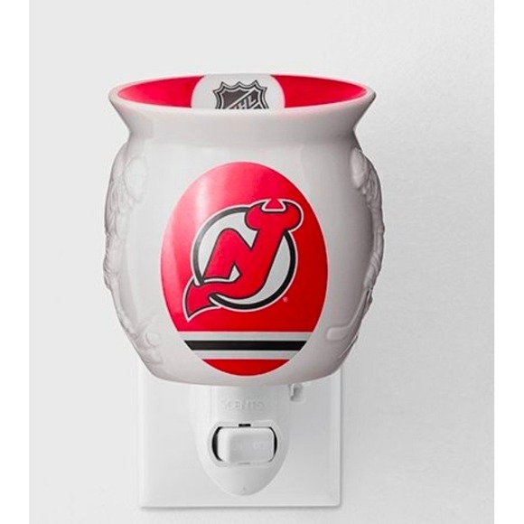 Scentsy Other - New Jersey Devils Scentsy Mini Warmer NHL Ceramic Plug-In Wax Warmer New